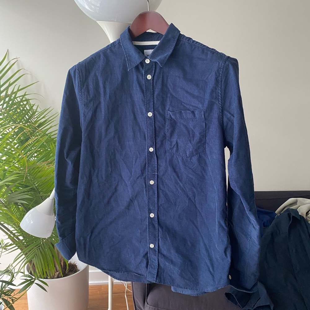 Norse Projects Navy Blue Casual Button Down Shirt